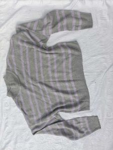 H&amp;M Striped Knit Pullover Sweater