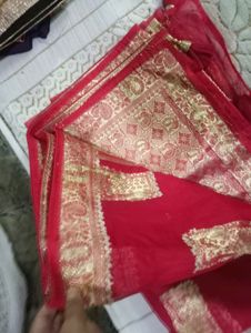 Brand New Red Saree