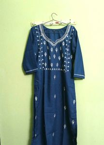 New/Unused Rayon Embroidery Kurta Set