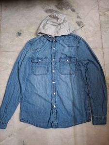 Hooded Denim Jacket