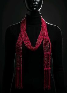 Beautiful Handmade Muffler Necklace used as belt a