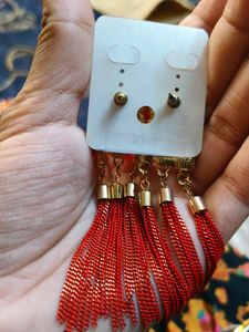 Hot Red New Earrings