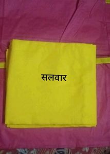 Pink Embroidered Dress Material