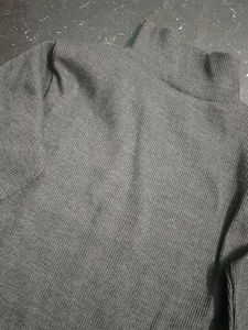 Gray Turtleneck Long Sleeve Top