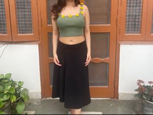 Olive Sunflower Top 🌻