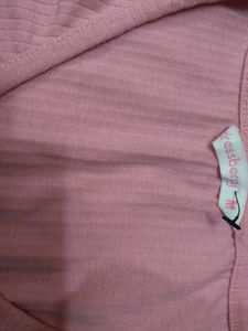Pink Button-Down Top