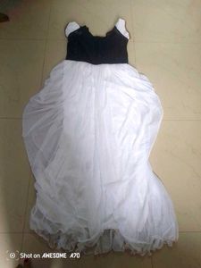 Elegant Black &amp; White Gown