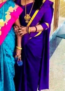 Excellent double shade silk saree