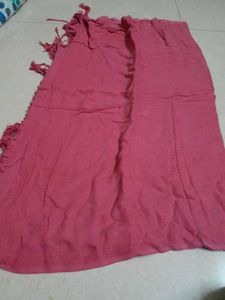 Pink Scarf with Tassels
