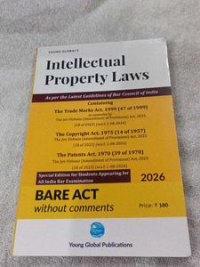 Intellectual Property Laws - Bare Act