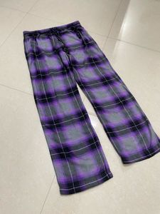 DKNY Purple Plaid Lounge Pants