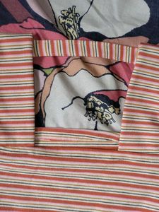 Striped Square Neck Top