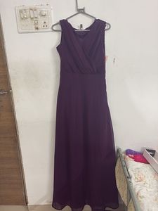Elegant Purple Maxi Dress