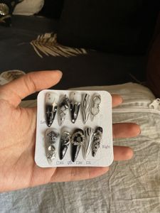 Gothic Emo Press On Nails