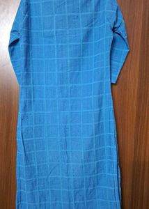 Blue Cotton Kurti / Long Top
