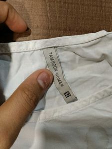 Floral Embroidered White Top