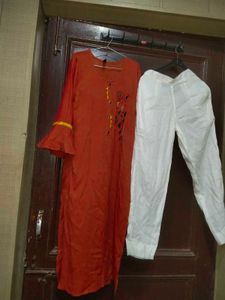 Beautiful Summer Kurta With Pants Set