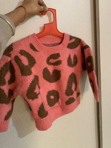 Cute Animal Print Sweater crop
