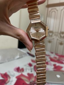 Rose Gold Diamond Studded Women’s Watch