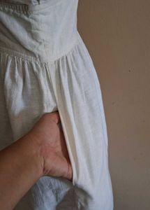 Vintage White Embroidered Dress
