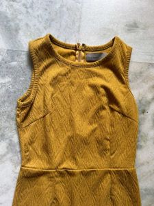 Vero Moda Mustard Sleeveless Dress