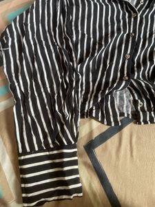 Striped Crop Shirt