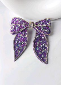 Rhinestone Hair Bow