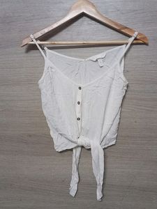 H&M Crop Top With Front Knot