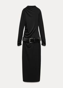 Zara Black Long Sleeve Dress