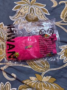 Floral Embroidered Pink Crop Top