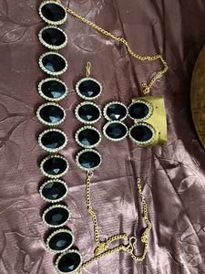 Stylish Black Stone neckpiece