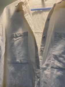 Oversized Cream Button-Down Shirt