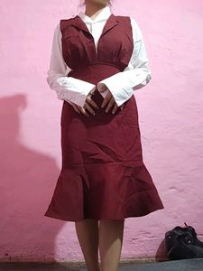 Maroon Dress
