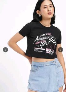 black crop top