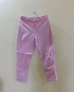 sangria Pink Stripped kurta set