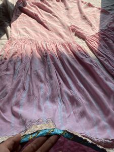 Pink Sharara Set