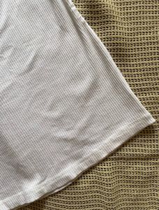 White Ribbed Bodycon Dress