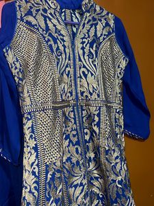 Royal Blue Embroidered Kurta Set &amp; Dupatta