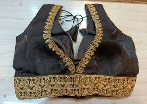 Embroidered Black Blouse