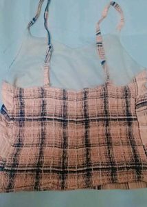 Plaid Cami Top