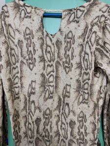 Shimmery Leopard Print Top