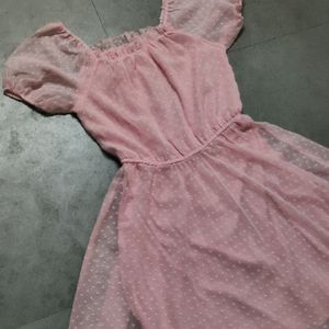 Flared Pink Dress