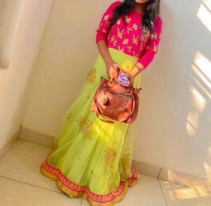 Off Shoulder Ethenic gown