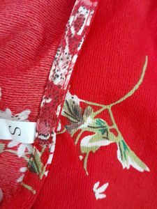 Red Printed Dress (Women&#39;s)