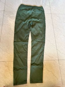 Olive Green Casual Pants