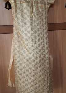 Golden And Green Kurta Set