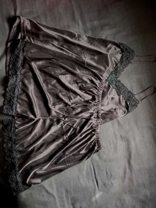 Satin Lace Lingerie Set