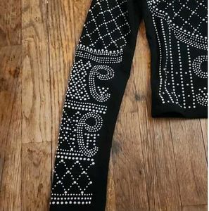 Embellished Black Top