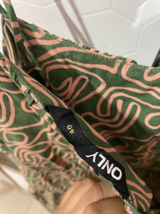 ONLY Green Print Dress