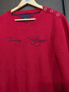 Tommy Hilfiger Red Knit Sweater